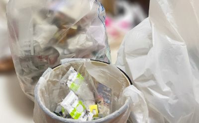 仕分けができていない不用品