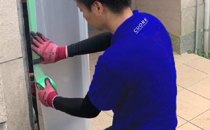 養生対策で傷つきを防止