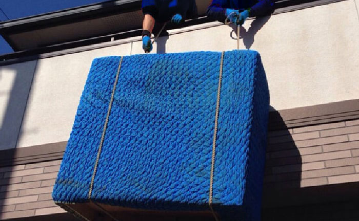 状況に合わせて吊り作業の実施