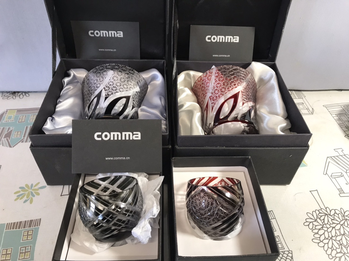 comma コンマ　グラス　4点セットを買い取りいたしました