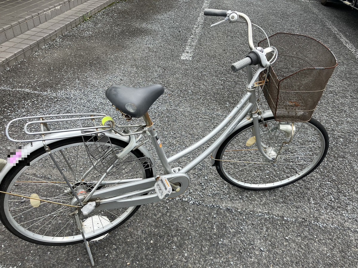 「乗る機会がなくなった自転車を引き取りました」作業写真